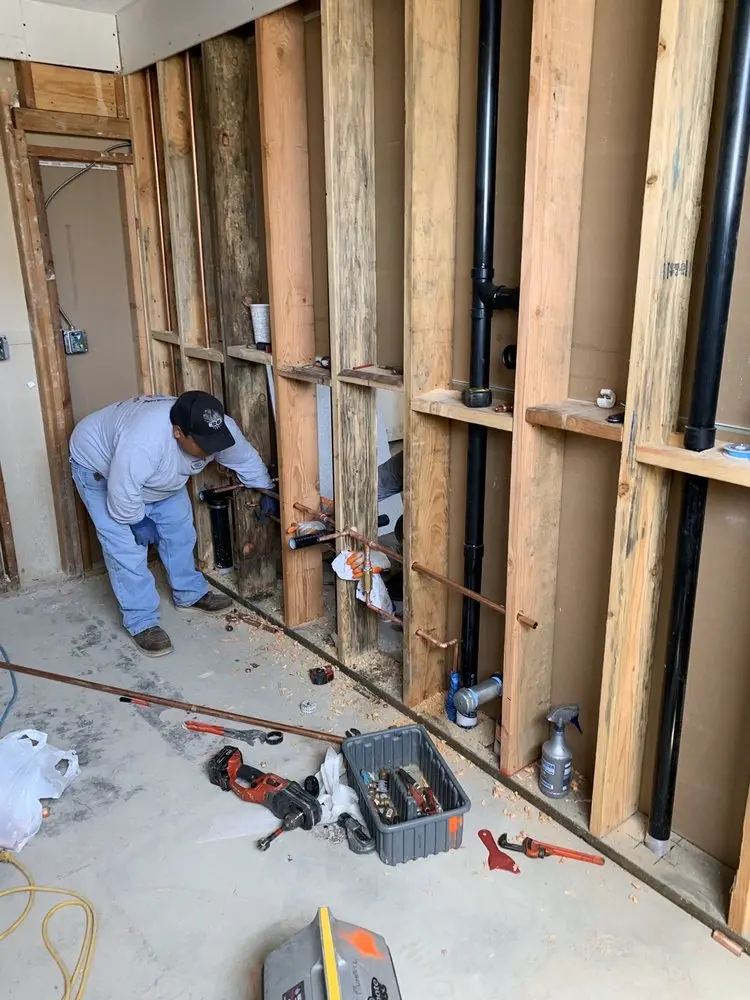 Commercial rough-in plumbing for Water Heater Replacement in Summerwood